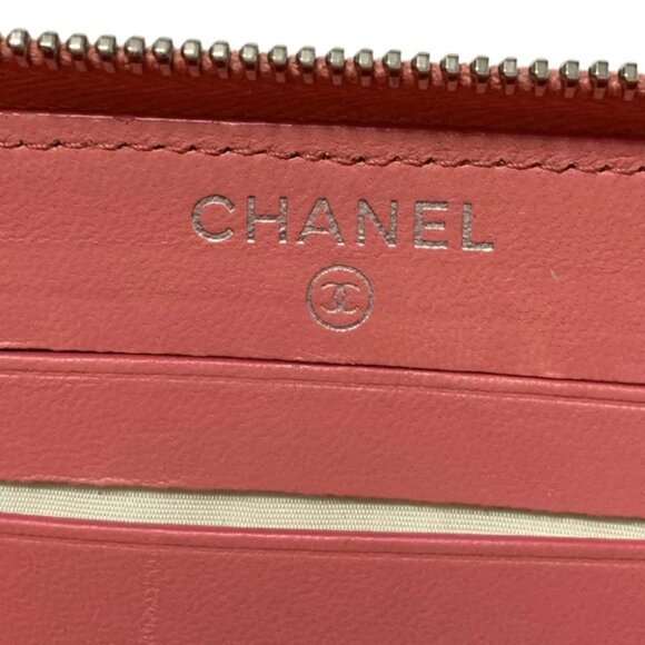 Auth CHANEL Matelasse - Pink Lambskin Other Style Wallet - Picture 4 of 6